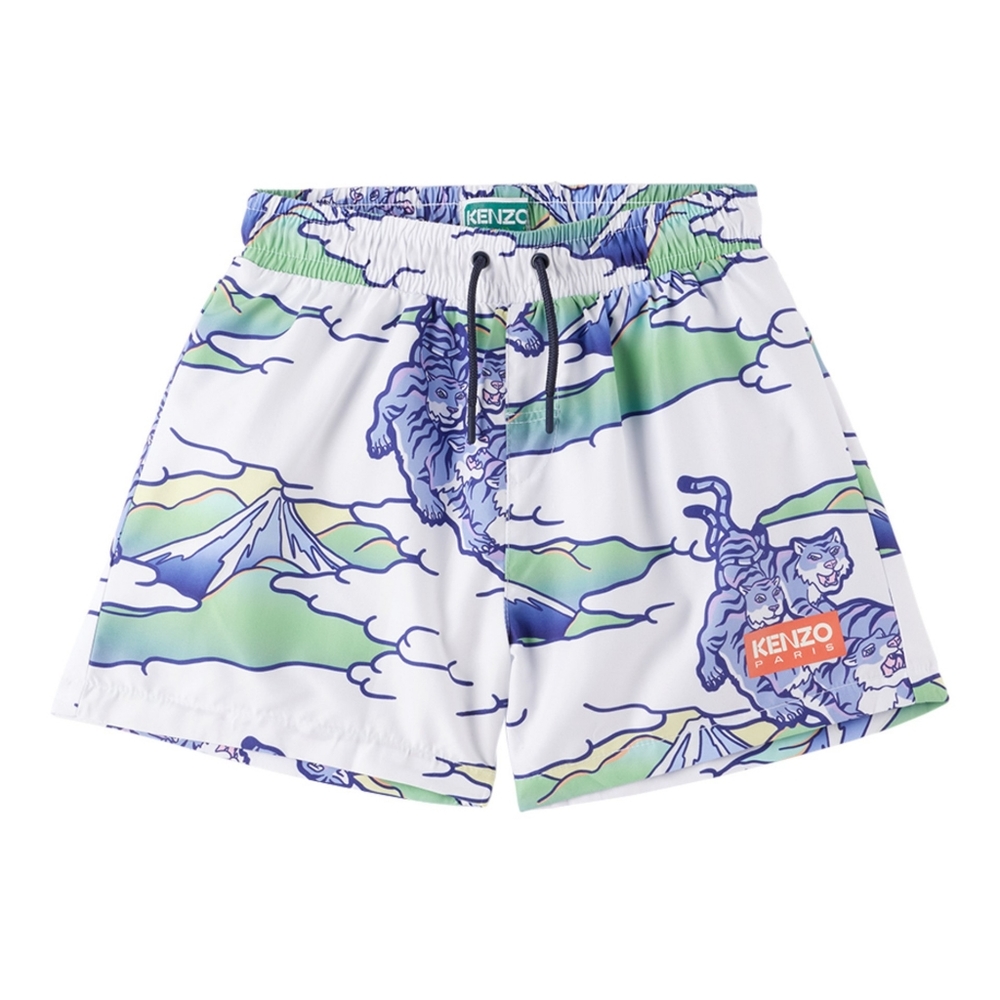 NWOT Kenzo Paris Kids Animal Printing Swim Shorts